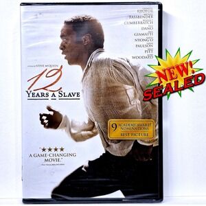 12 Years A Slave DVD New Sealed Academy Award Best Picture Steve McQueen Drama